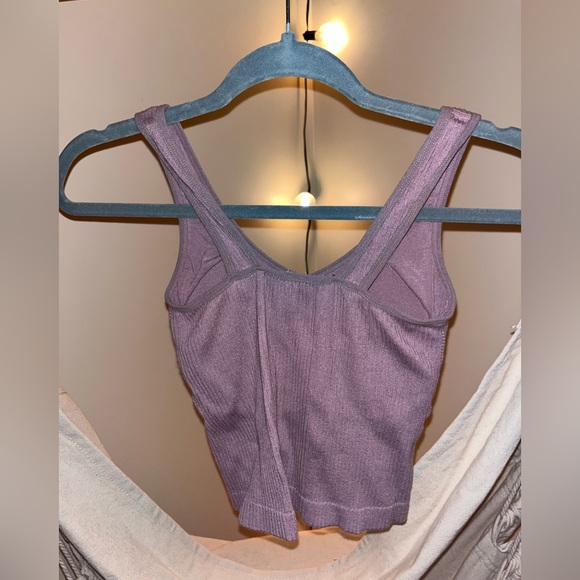 Purple padded crop top - Picture 2 of 2